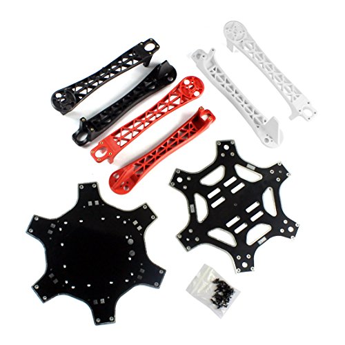 QWinOut F550 Flugzeugzelle RC-Hexacopter Drohne SELBERMACHEN PNF Demontage Combo Set (Keine Batterie und Fernbedienung) mit Kkmulticopter Flight Control Board (DIY Drone Kit für Anfänger) - 2