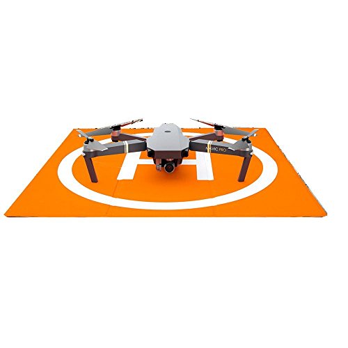 Hensych PU-Leder Wasserdicht RC Drone Lande Plattform Heliport Startrampe Landefläche für DJI Mavic Air / Mavic Pro / Spark / Phantom Serie,mit Aufbewahrung Tasche, doppelseitig Farbe Design - 6