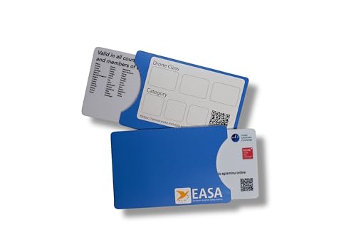 Roboterwerk Drohnen-Kennzeichen – eloxiertes Aluminium, Titan, High-Tech Glas – präzise Laserbeschriftung inkl. hilfreicher Pilotenkarte (Plakette zur Adress-Kennzeichnung) - 6